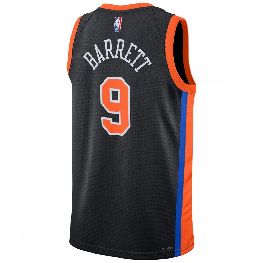 RJ Barrett New York Knicks Unisex 2022/23 Swingman Jersey - City Edition - Black-Pro Kit Vault | Brand New 26/27 Sports Jerseys
